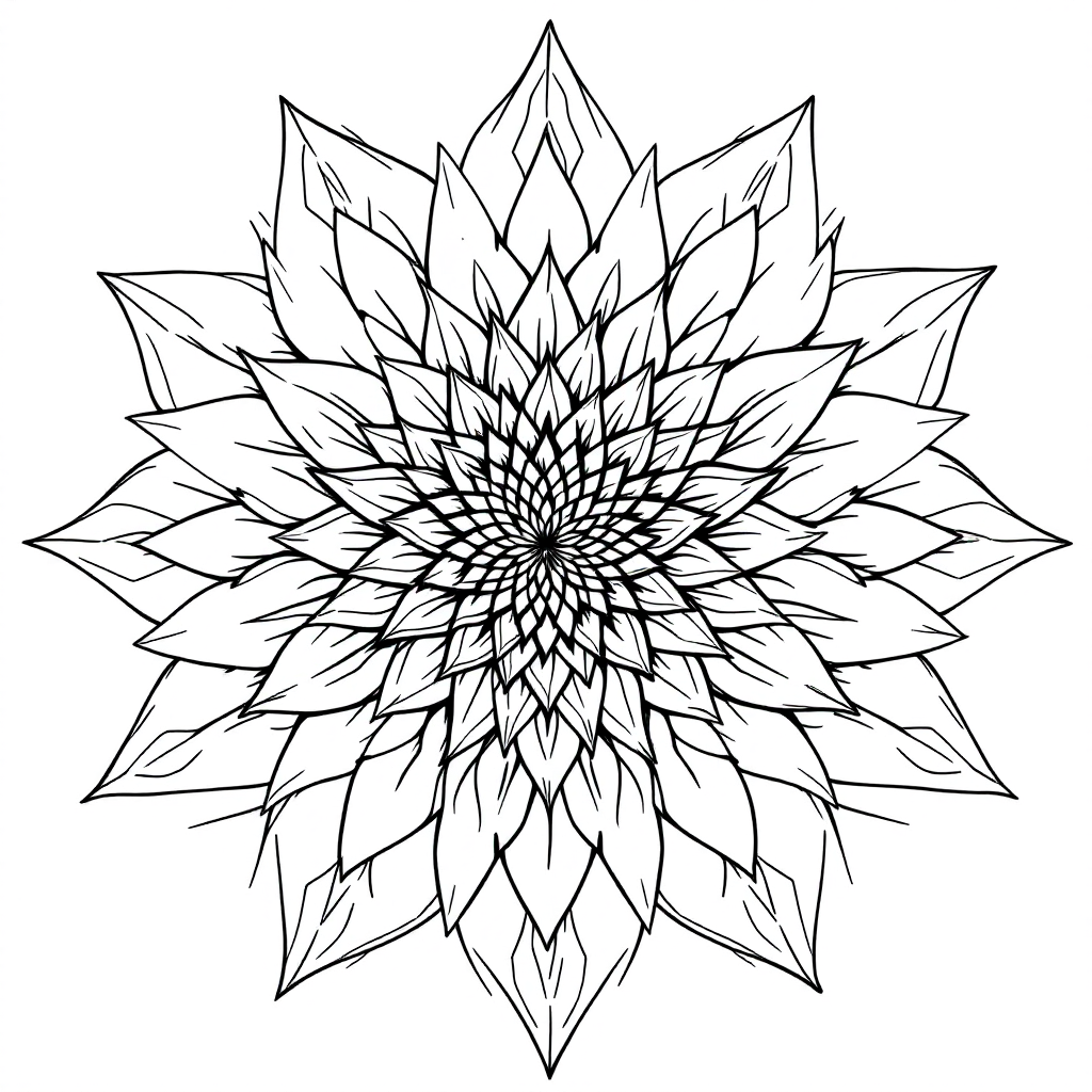 Flower Coloring: Dahlia Star