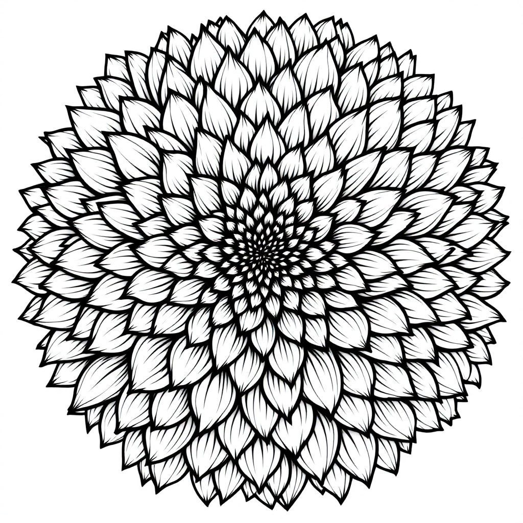 Flower Coloring: Chrysanthemum