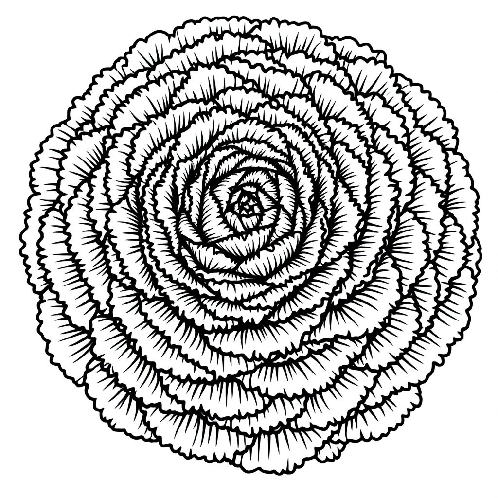 Flower Coloring: Ranunculus