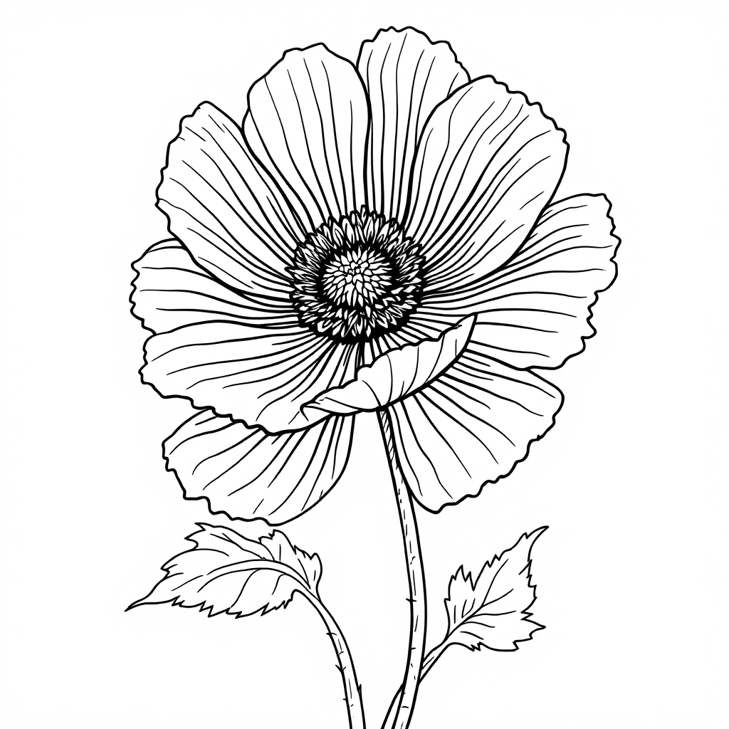 Flower Coloring: Anemone