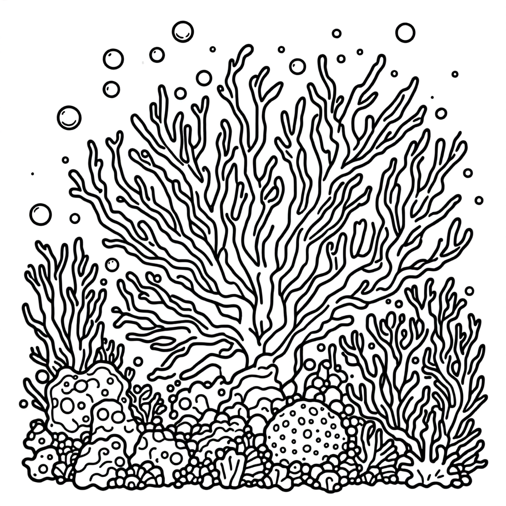 Nature Coloring: Coral Reef
