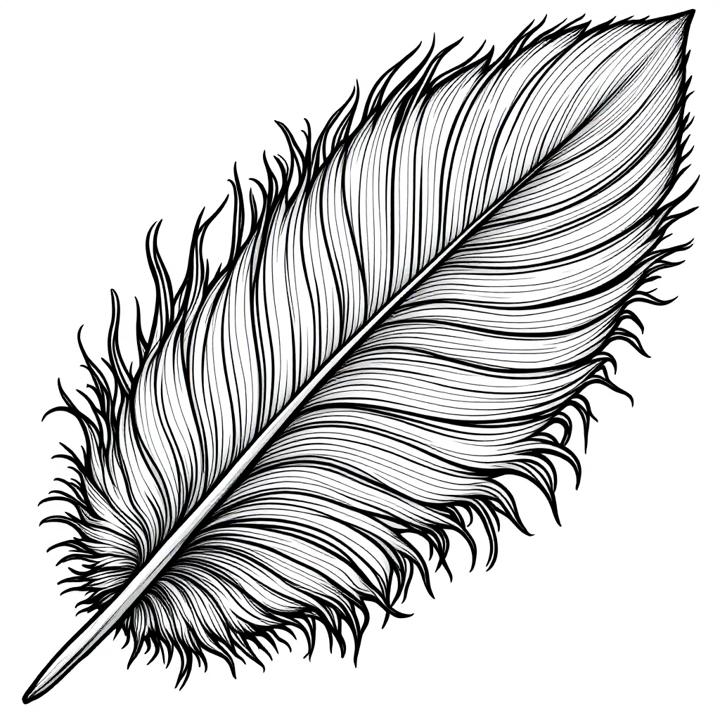 Nature Coloring: Feather Detail