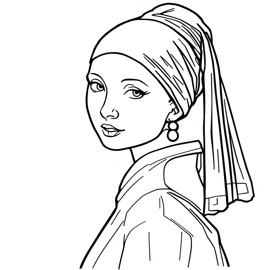 Famous Painting: Girl with a Pearl Earring