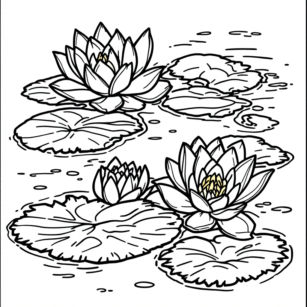 Famous Painting: Water Lilies