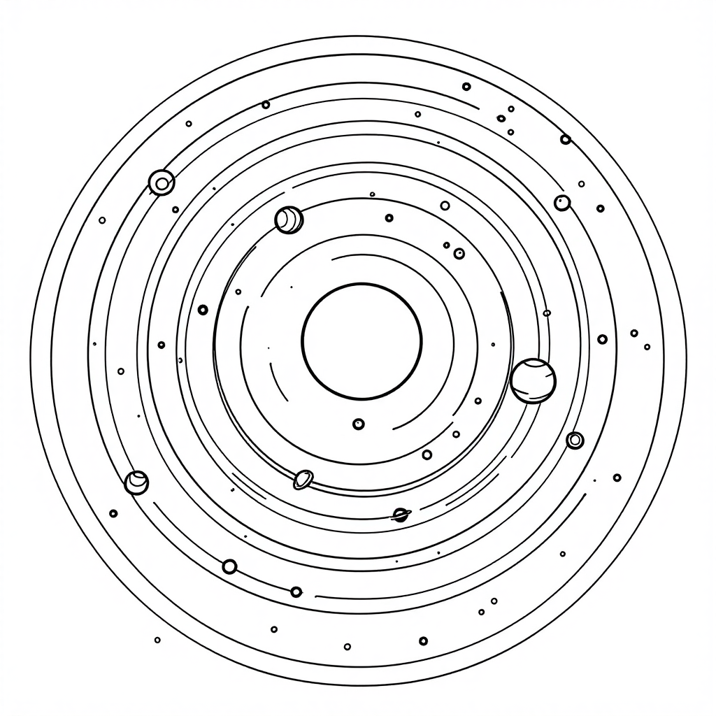 Universe Coloring: Solar System