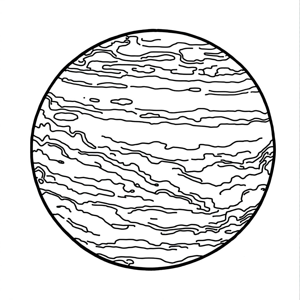 Universe Coloring: Jupiter Great Spot
