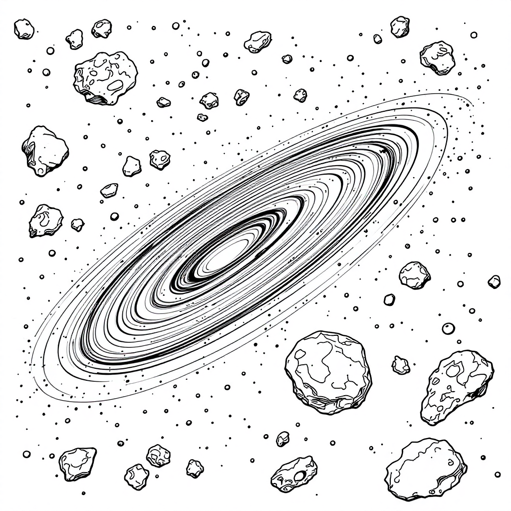 Universe Coloring: Asteroid Belt