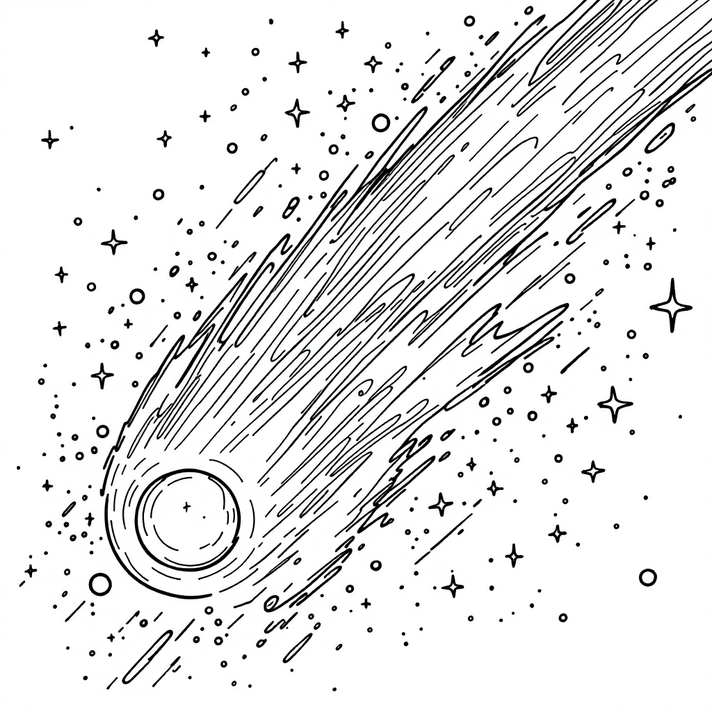 Universe Coloring: Comet Passage
