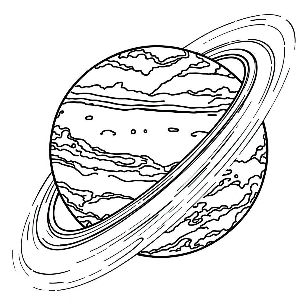 Universe Coloring: Uranus Tilted