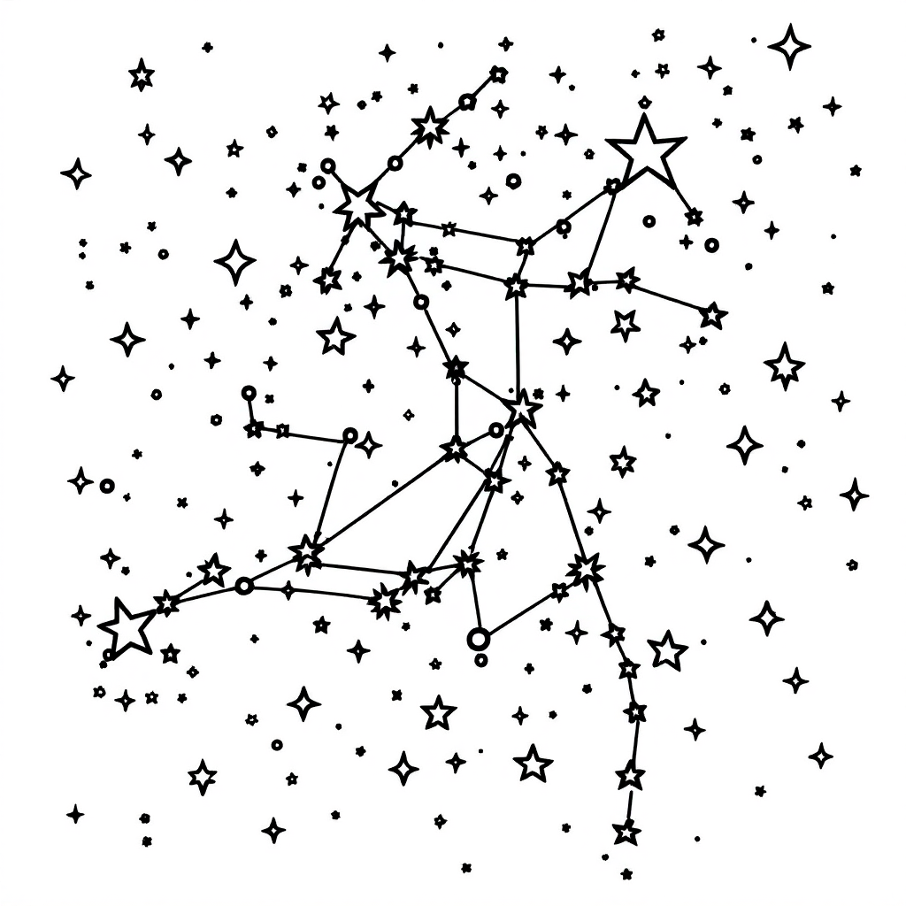 Universe Coloring: Constellation Map