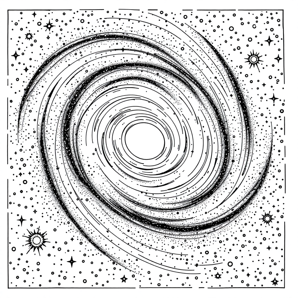 Universe Coloring: Andromeda Galaxy