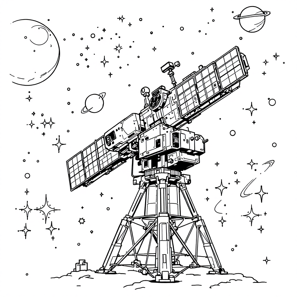 Universe Coloring: Hubble Telescope