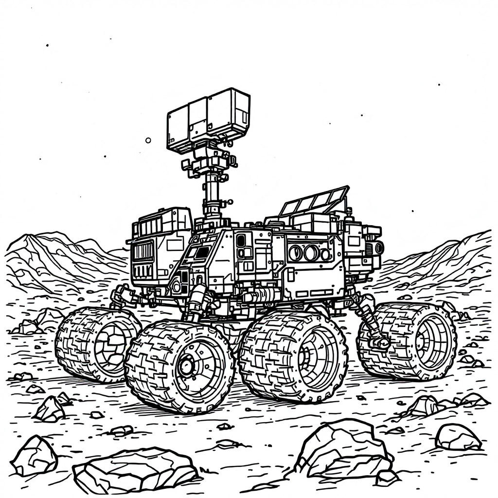 Universe Coloring: Mars Rover