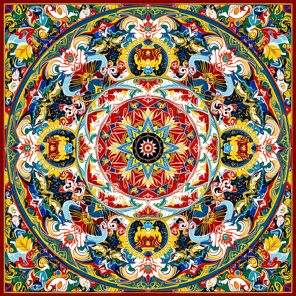 Mandala of the Five Dhyani Buddhas