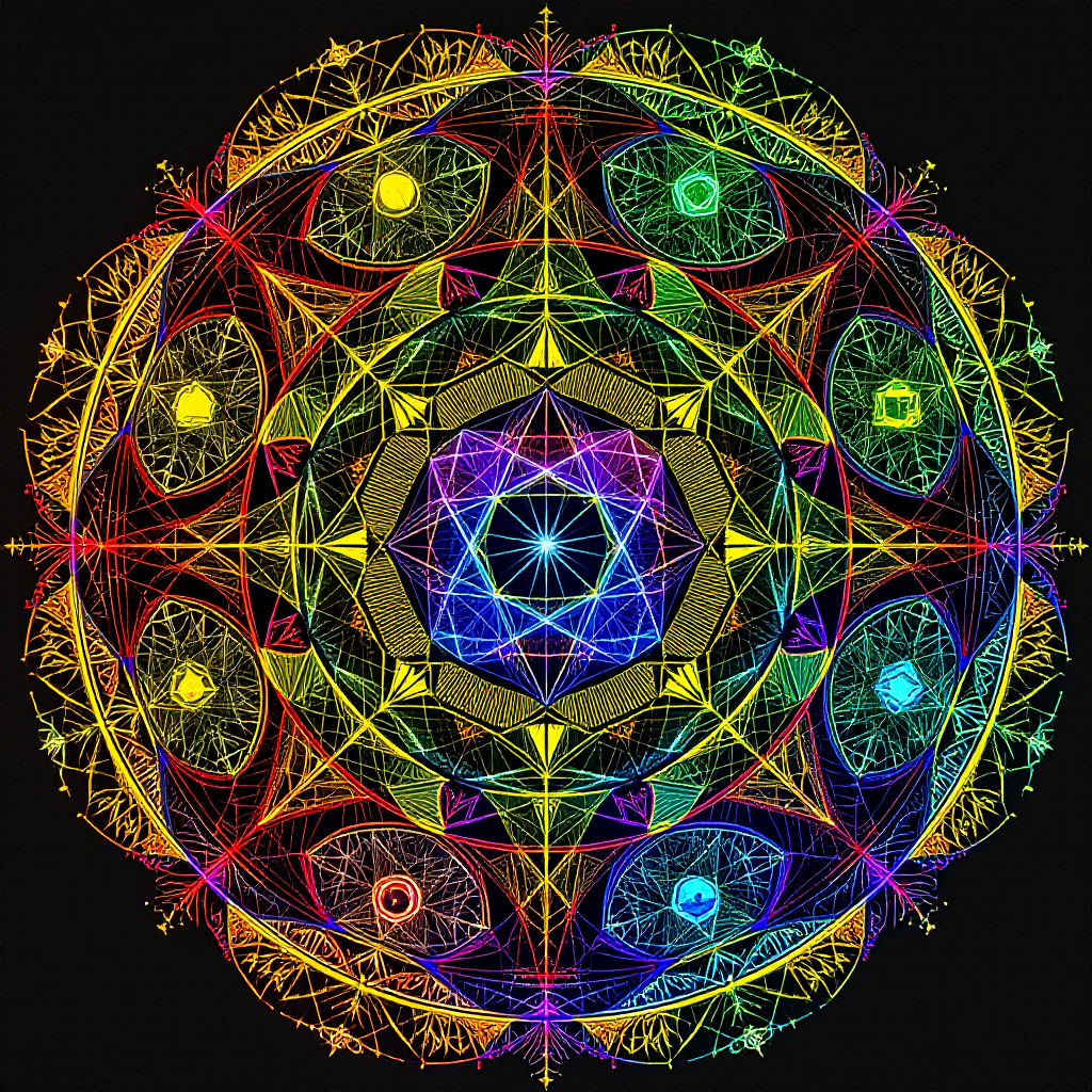 Platonic Solids Mandala