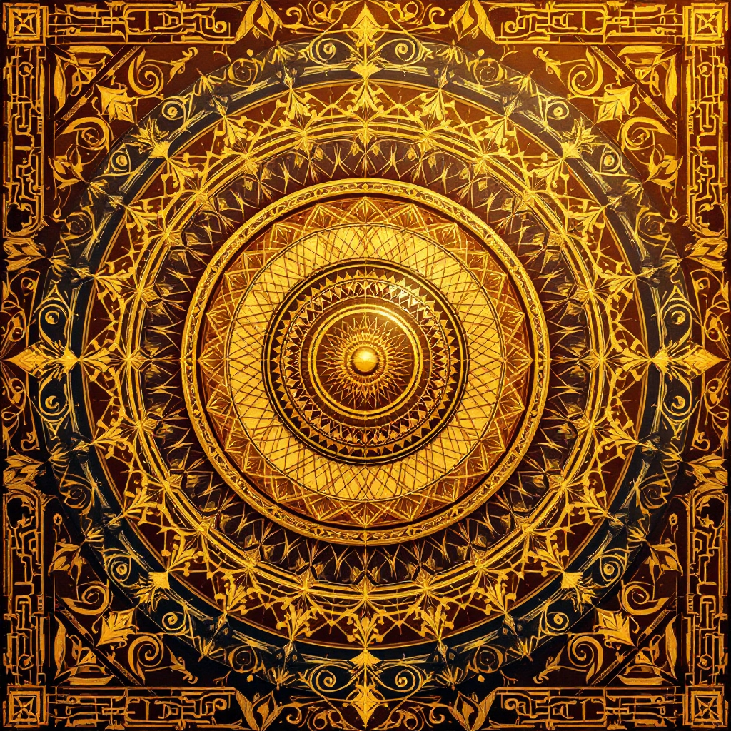 Golden Ratio Spiral Mandala